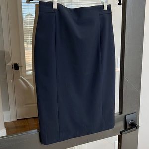 Ann Taylor navy pencil skirt size 0